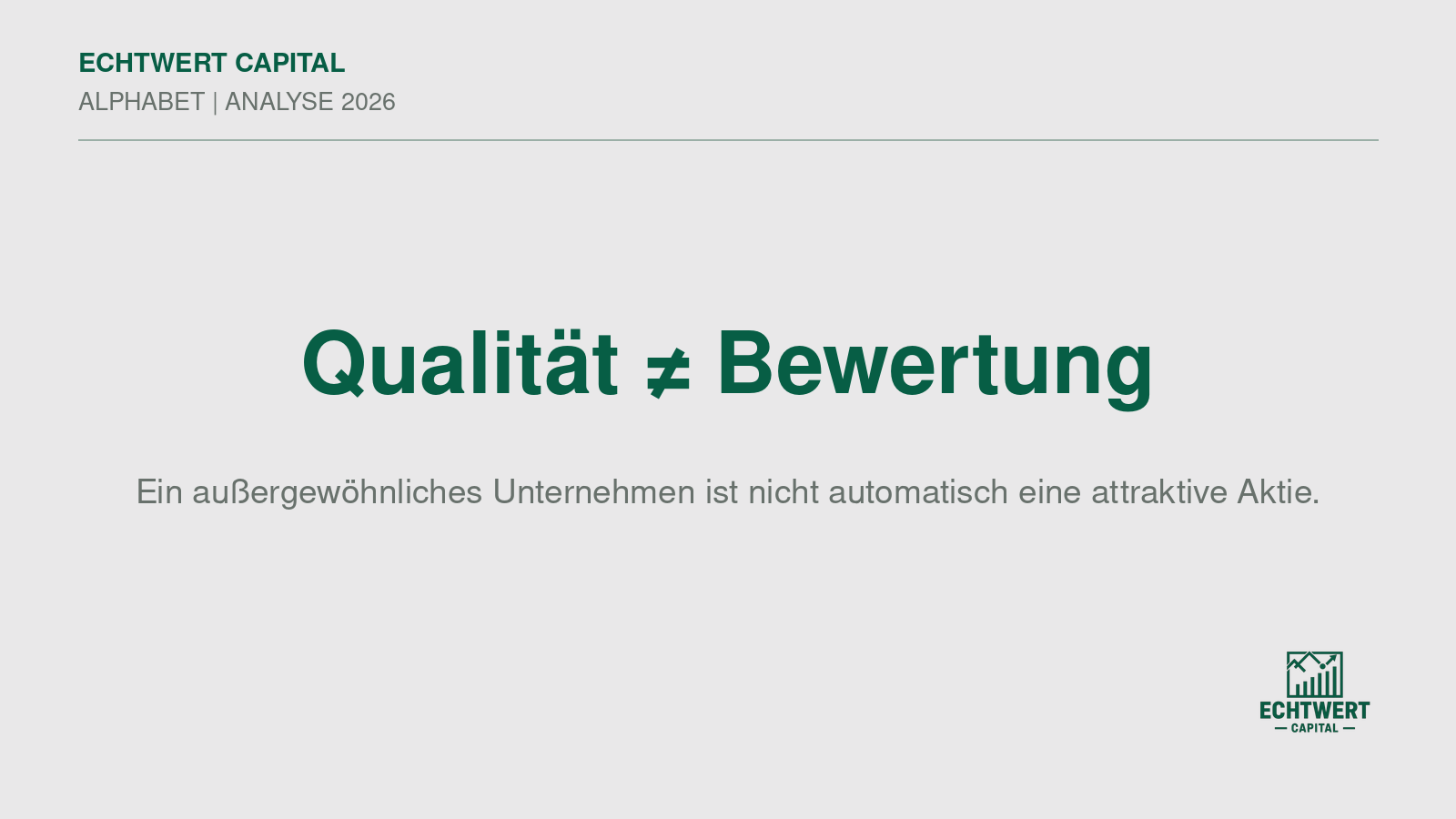 Alphabet fairer Wert 2026: Was ist die Google-Aktie wirklich wert?
